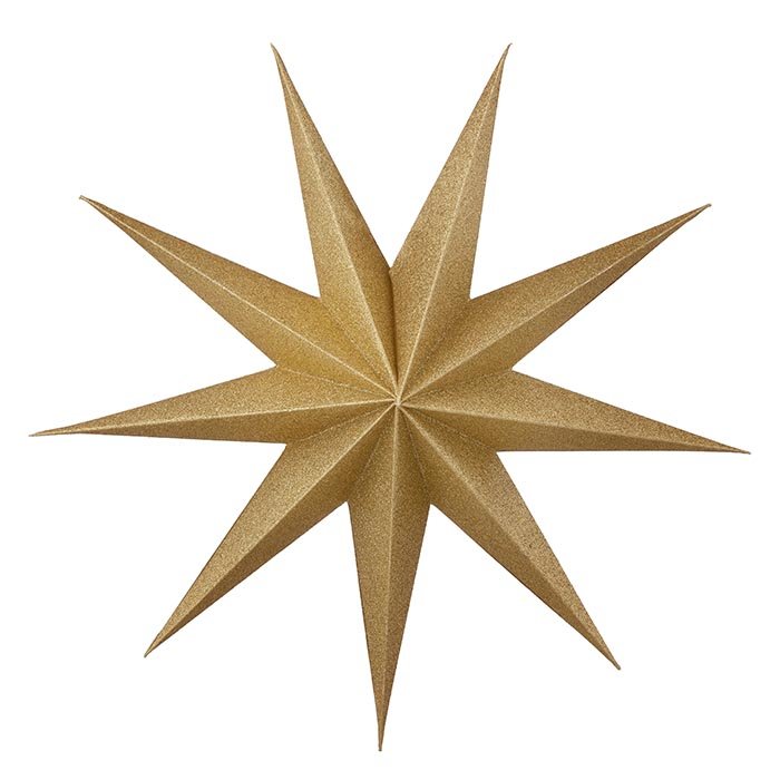 Papirstjerne: Paper Star Bossa Nova Gold 30 cm