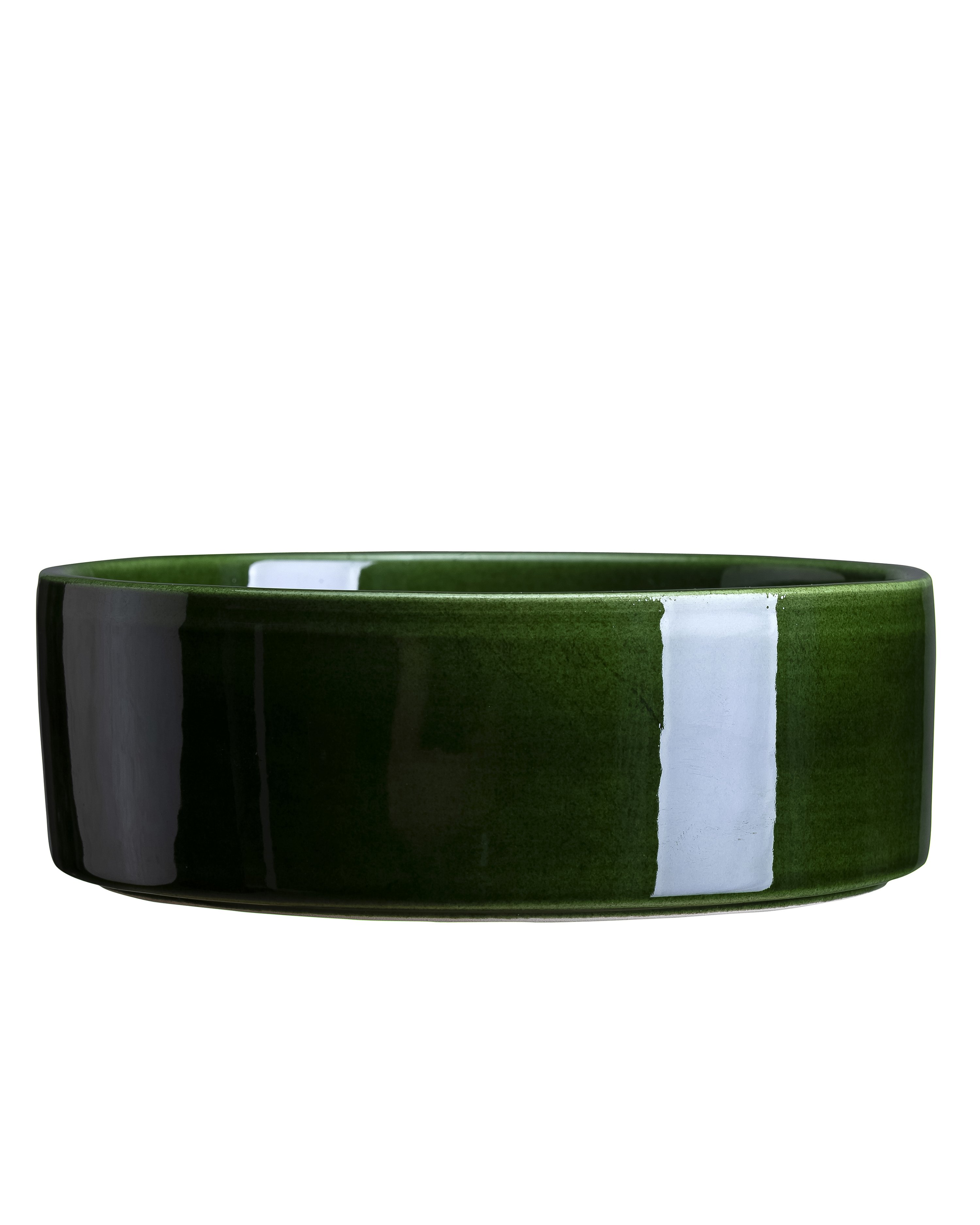 Bergs Potter, The Hoff Pot GLAZED: Emerald Green, 30 cm, Underfad