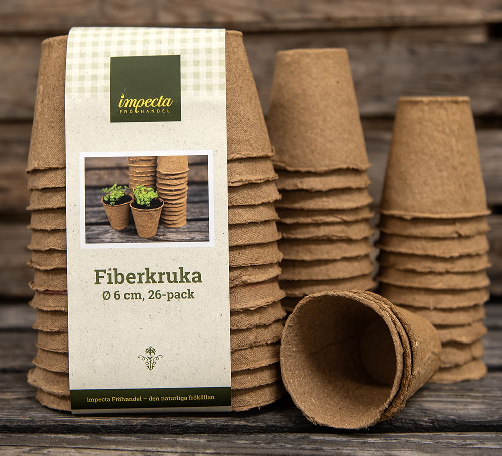 Fiberpotte Ø6 cm, 26 stk