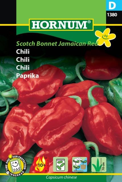 Chili, Scotch Bonnet Jamaican Red (D)