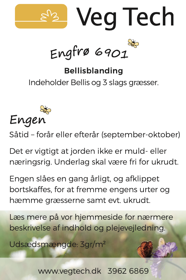 Engfrø 6901 - Bellis/græssblanding,33g